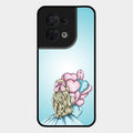 Styles Girl With Balloon Glass Case For Oppo Reno 8 5G