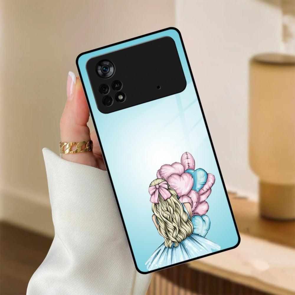 Styles Girl With Balloon Glass Case For Poco - ShopOnCliQ