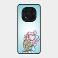Styles Girl With Balloon Glass Case For Poco X7 5G