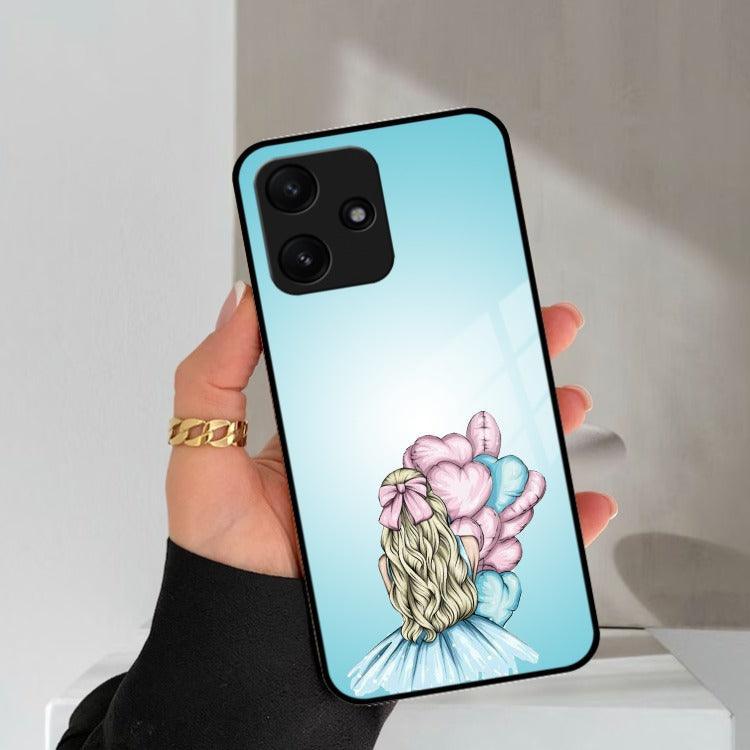 Styles Girl With Balloon Glass Case For Redmi/Xiaomi - ShopOnCliQ