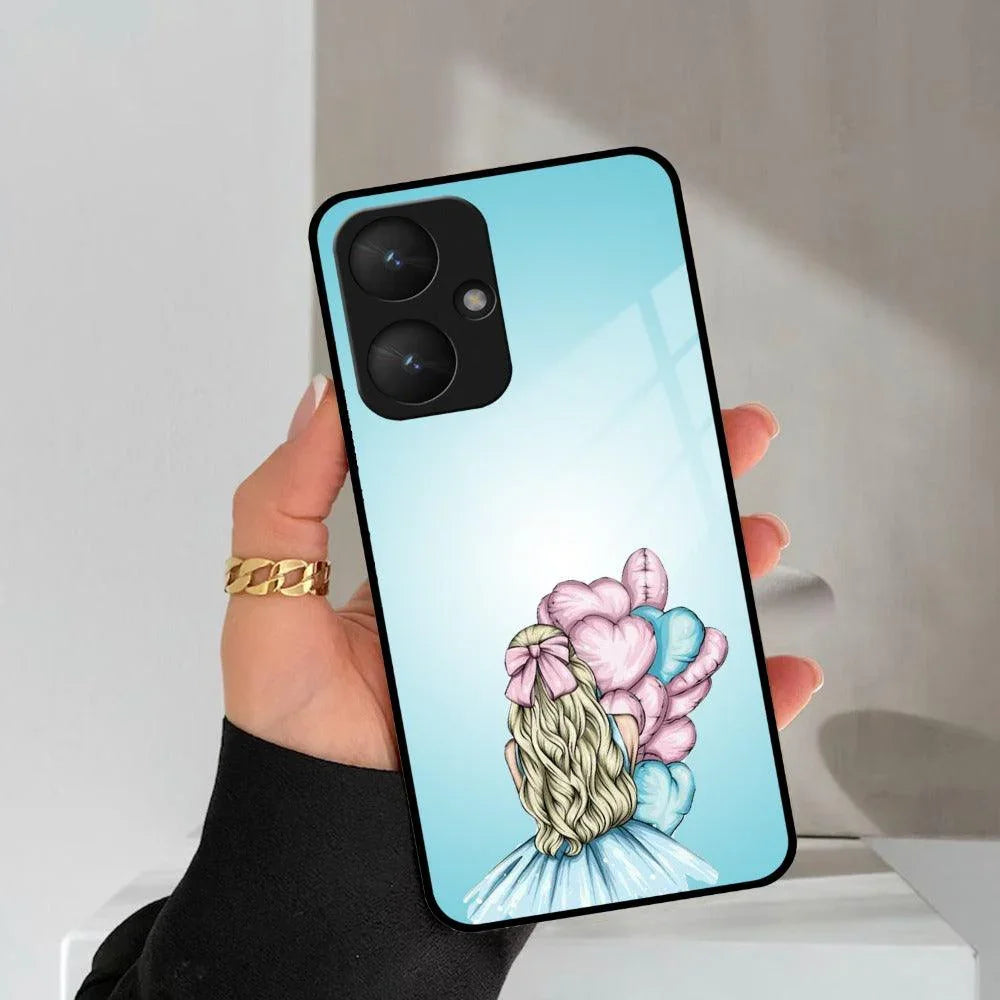 Styles Girl With Balloon Glass Case For Redmi/Xiaomi - ShopOnCliQ