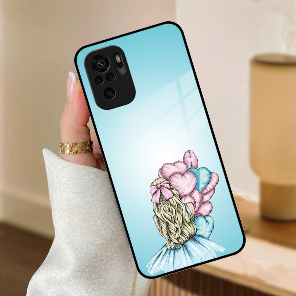 Styles Girl With Balloon Glass Case For Redmi/Xiaomi - ShopOnCliQ