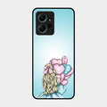 Styles Girl With Balloon Glass Case For Redmi Note 12 4G