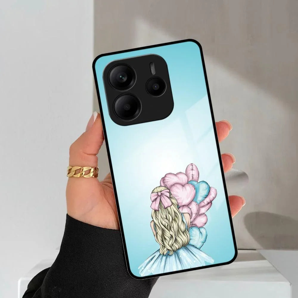 Styles Girl With Balloon Glass Case For Redmi/Xiaomi - ShopOnCliQ