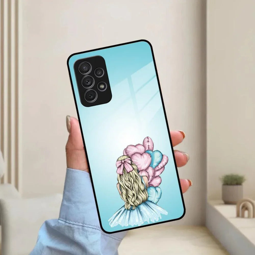 Styles Girl With Balloon Glass Case For Samsung - ShopOnCliQ