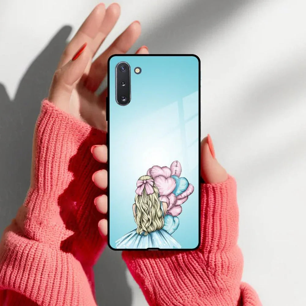 Styles Girl With Balloon Glass Case For Samsung - ShopOnCliQ