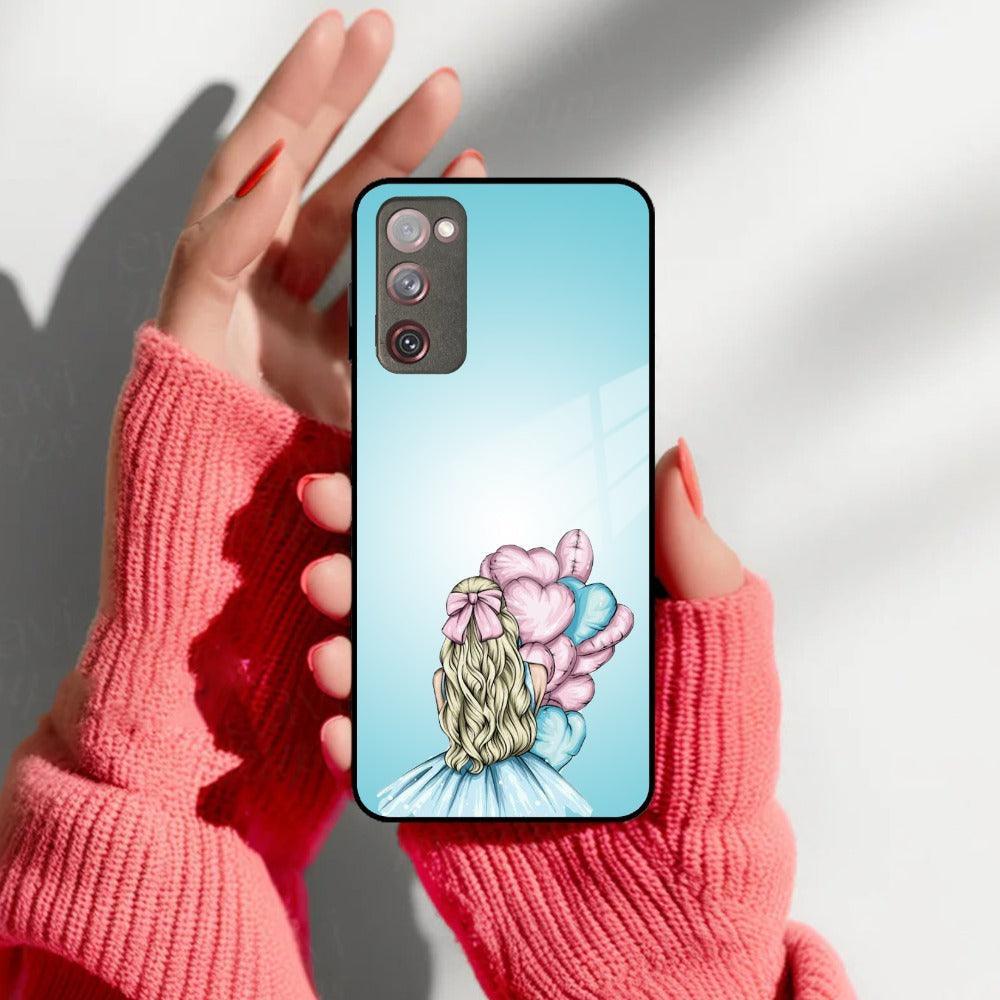 Styles Girl With Balloon Glass Case For Samsung - ShopOnCliQ