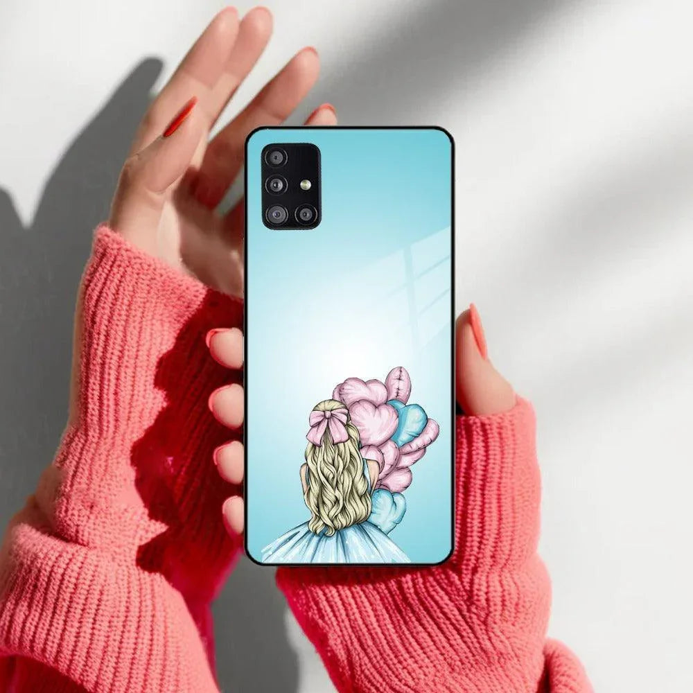 Styles Girl With Balloon Glass Case For Samsung - ShopOnCliQ