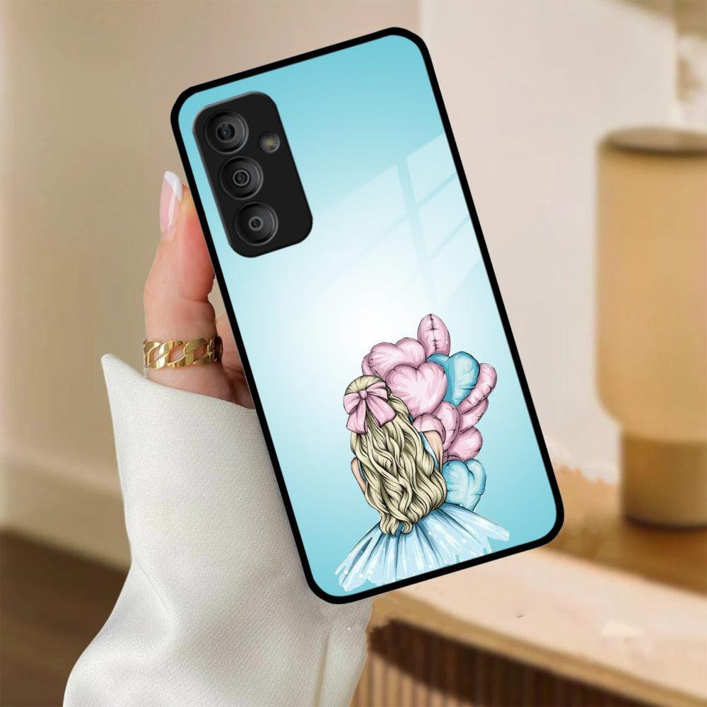 Styles Girl With Balloon Glass Case For Samsung - ShopOnCliQ