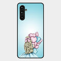 Styles Girl With Balloon Glass Case For Samsung Galaxy F54 5G