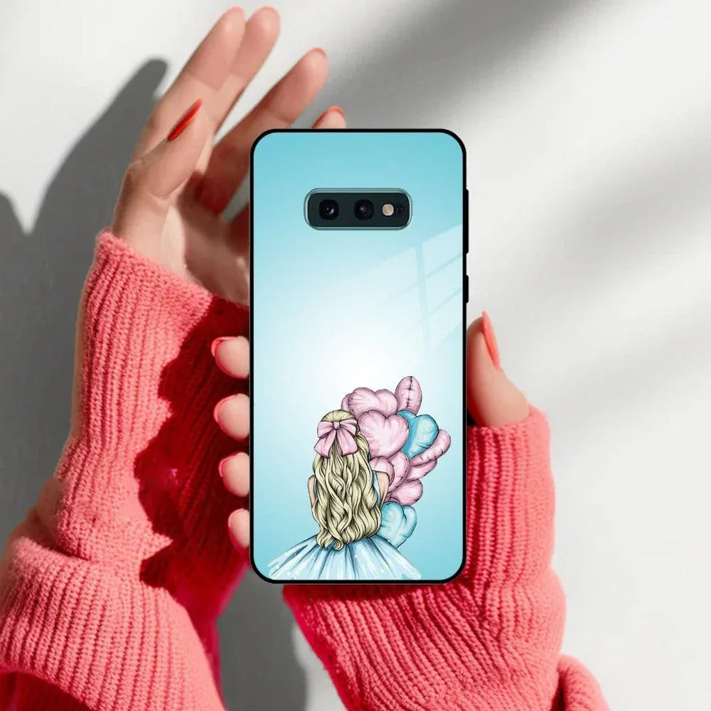 Styles Girl With Balloon Glass Case For Samsung - ShopOnCliQ