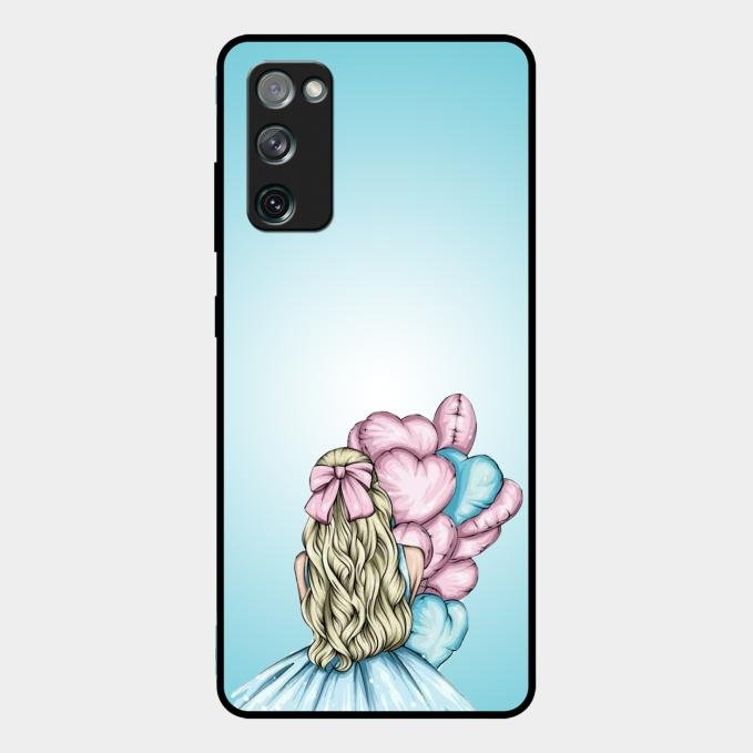 Styles Girl With Balloon Glass Case For Samsung Galaxy S20 Fe 5G