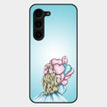 Styles Girl With Balloon Glass Case For Samsung Galaxy S23 Plus 5G