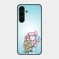Styles Girl With Balloon Glass Case For Samsung Galaxy S24 Fe 5G