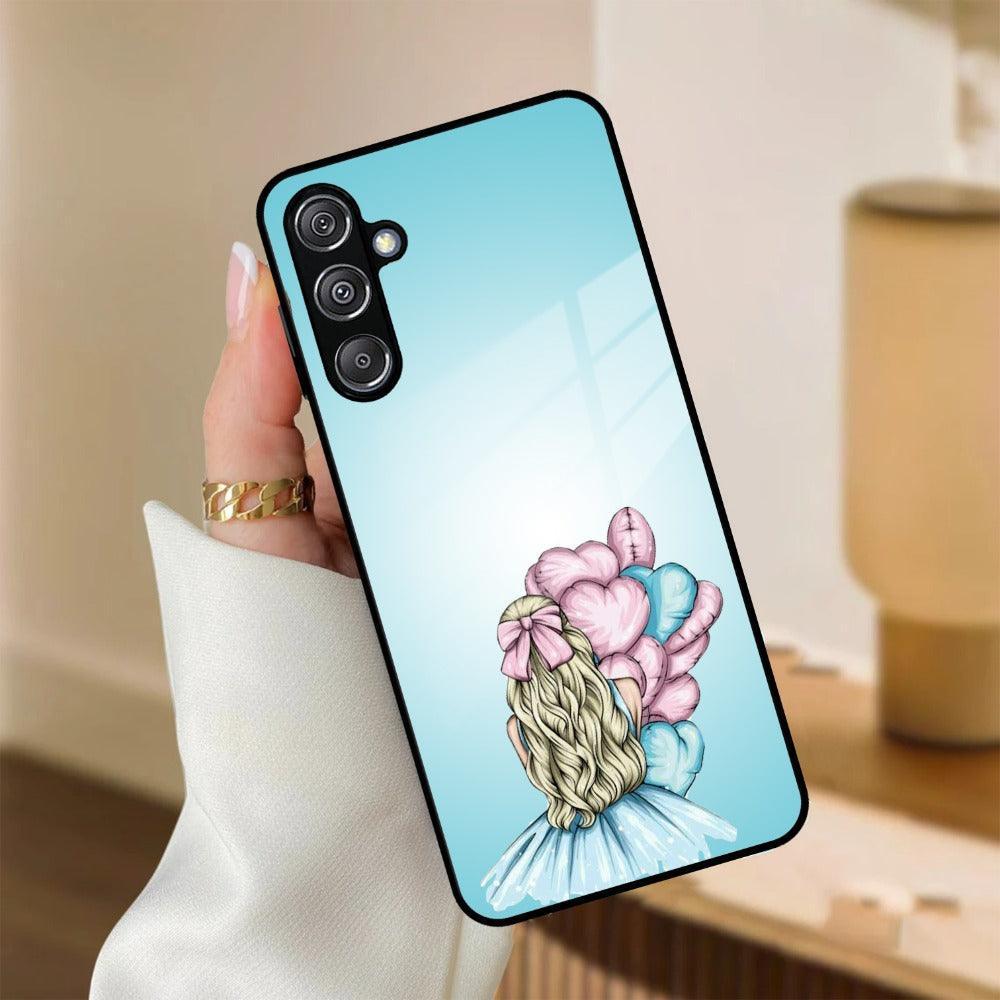 Styles Girl With Balloon Glass Case For Samsung - ShopOnCliQ