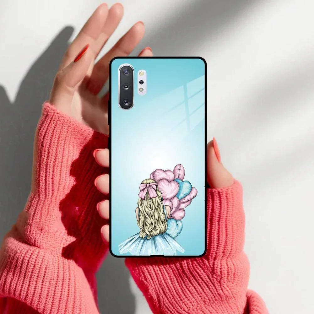 Styles Girl With Balloon Glass Case For Samsung - ShopOnCliQ