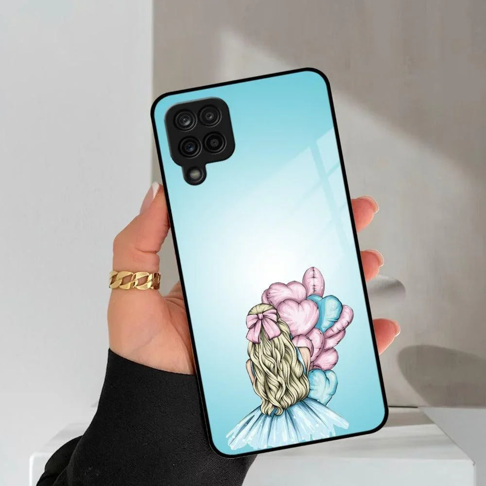 Styles Girl With Balloon Glass Case For Samsung - ShopOnCliQ