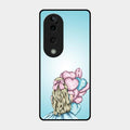 Styles Girl With Balloon Glass Case For Vivo T3 Ultra