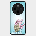 Styles Girl With Balloon Glass Case For Vivo T4 5G