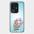 Styles Girl With Balloon Glass Case For Vivo T4X 5G