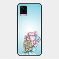 Styles Girl With Balloon Glass Case For Vivo V20