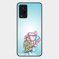 Styles Girl With Balloon Glass Case For Vivo V21 5G