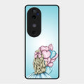 Styles Girl With Balloon Glass Case For Vivo V40 5G