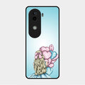 Styles Girl With Balloon Glass Case For Vivo V40E 5G