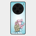 Styles Girl With Balloon Glass Case For Vivo X100 5G