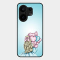 Styles Girl With Balloon Glass Case For Vivo X200 Fe 5G