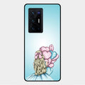 Styles Girl With Balloon Glass Case For Vivo X70 Pro Plus 5G