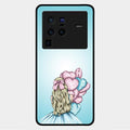 Styles Girl With Balloon Glass Case For Vivo X80 Pro 5G