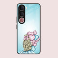 Styles Girl With Balloon Glass Case For Vivo Y31 5G
