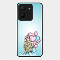 Styles Girl With Balloon Glass Case For Vivo Y36