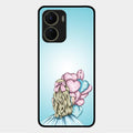 Styles Girl With Balloon Glass Case For Vivo Y56 5G
