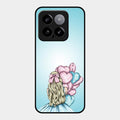 Styles Girl With Balloon Glass Case For Xiaomi 14 5G