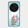 Styles Girl With Balloon Glass Case For Xiaomi 14 Ultra