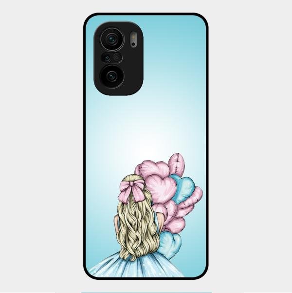 Styles Girl With Balloon Glass Case For Xiaomi Mi 11X 5G