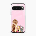 Styles Girl With Flower Glass Case For Google Pixel 10 Pro XL