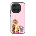 Styles Girl With Flower Glass Case For iQOO 15 5G
