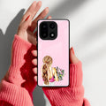 Styles Girl With Flower Glass Case For OnePlus 15 5G