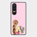 Styles Girl With Flower Glass Case For Oneplus Nord Ce 4 Lite 5G