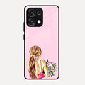 Styles Girl With Flower Glass Case For Oppo F31 5G