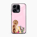 Styles Girl With Flower Glass Case For Oppo Find X9 5G