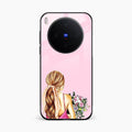Styles Girl With Flower Glass Case For Vivo X300 5G