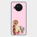 Styles Girl With Flower Glass Case For Xiaomi Mi 10I 5G