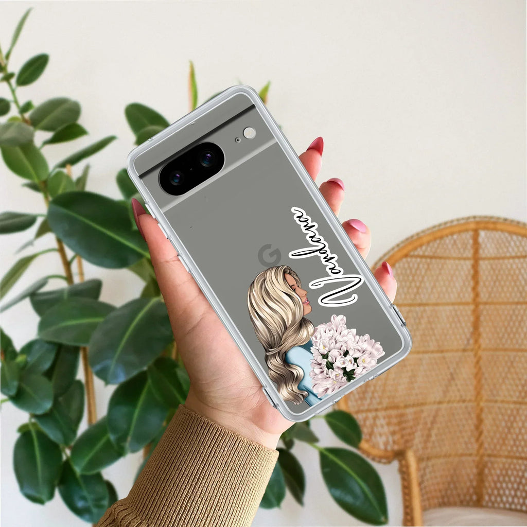 Stylish Girl Customize Anti Yellow Case For Google Pixel 8 5G