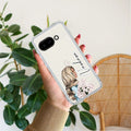 Stylish Girl Customize Anti Yellow Case For Google Pixel 9a 5G