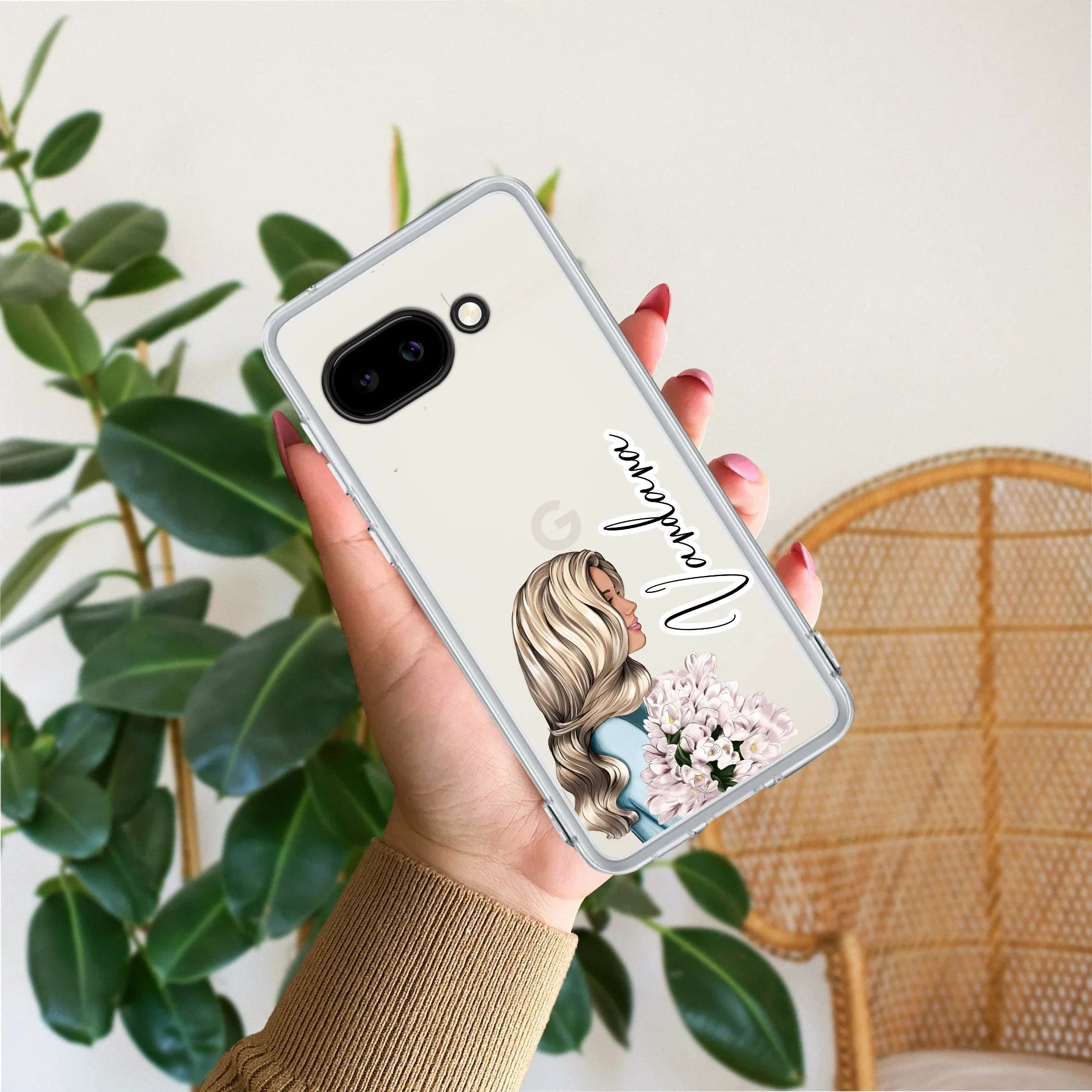 Stylish Girl Customize Transparent Silicon Case For Google - ShopOnCliQ