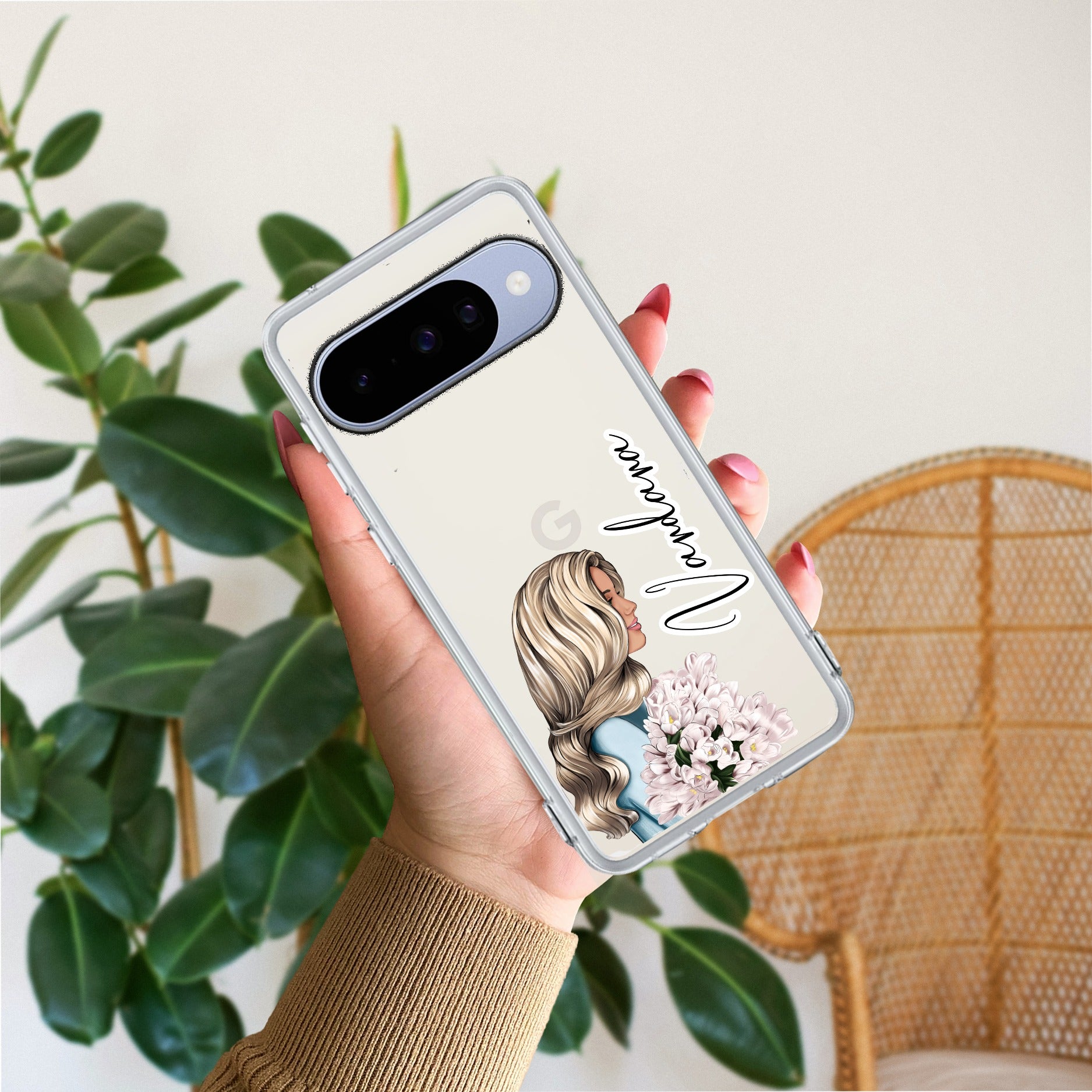 Stylish Girl Customize Transparent Silicon Case For Google - ShopOnCliQ